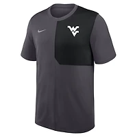 Nike West Virginia Mountaineers 2025 Sideline UV Performance Coach T-Shirt