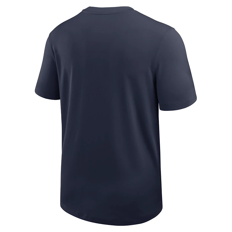 Nike West Virginia Mountaineers 2025 Sideline UV Performance Coach T-Shirt