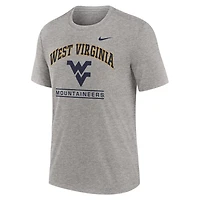 Nike West Virginia Mountaineers Arch Over Logo Tri-Blend T-Shirt