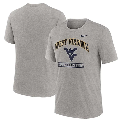 Nike West Virginia Mountaineers Arch Over Logo Tri-Blend T-Shirt