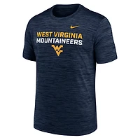 Nike West Virginia Mountaineers Campus Center Stack Velocity Performance T-Shirt