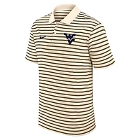 Nike West Virginia Mountaineers Primary Logo Striped Dri-FIT Polo