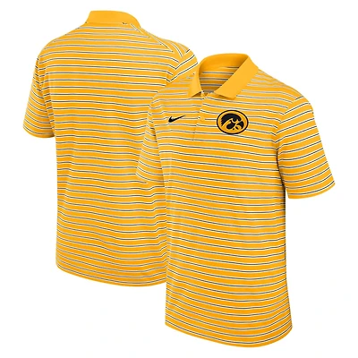 Nike White Iowa Hawkeyes Primetime Victory Striped Performance Polo
