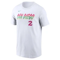 Nike Xander Bogaerts San Diego Padres City Connect Fuse Name  Number T-Shirt