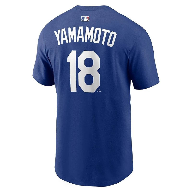 Nike Yoshinobu Yamamoto Los Angeles Dodgers Alternate Name Number T-Shirt
