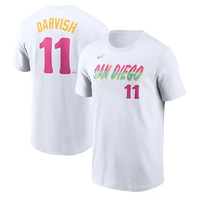 Nike Yu Darvish San Diego Padres Fuse City Connect Name  Number T-Shirt