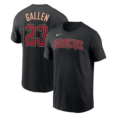 Nike Zac Gallen Arizona Diamondbacks Player Name  Number T-Shirt