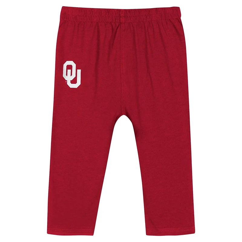 Oklahoma Sooners Double Up Long Sleeve Bodysuit  Pant Set