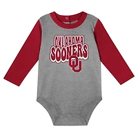 Oklahoma Sooners Double Up Long Sleeve Bodysuit  Pant Set