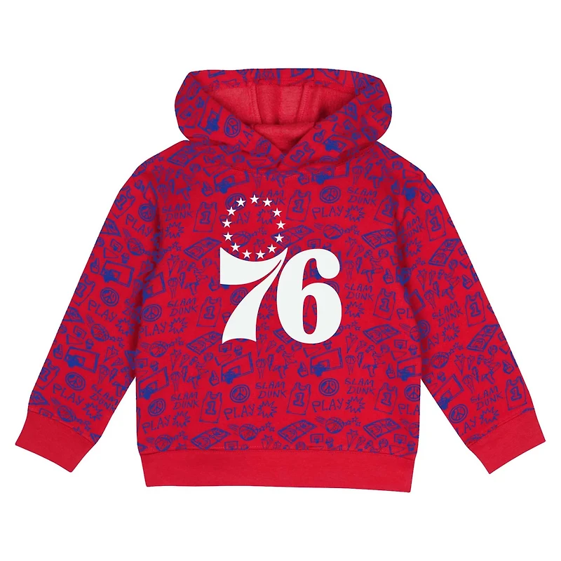Philadelphia 76ers Give and Go Pullover Hoodie Sweatpants Set
