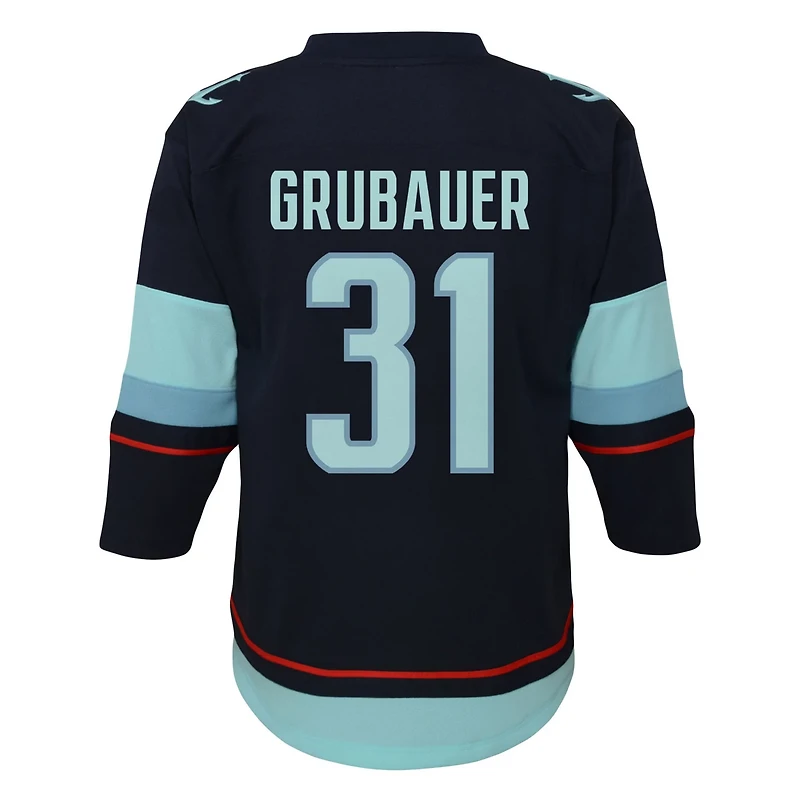 Philipp Grubauer Deep Sea Seattle Kraken Home Replica Player Jersey
