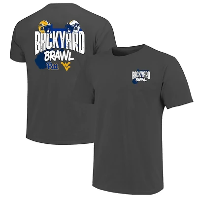 Pitt Panthers vs West Virginia Mountaineers Backyard Brawl Comfort Colors T-Shirt