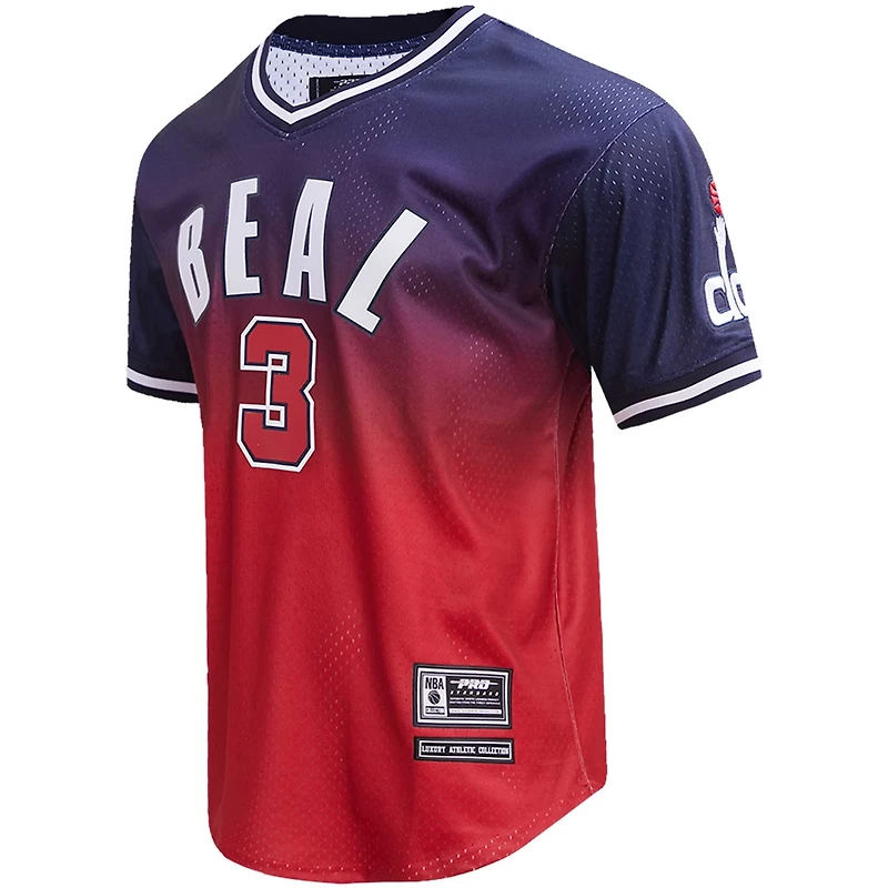 Post Bradley Beal /Red Washington Wizards Ombre Name  Number T-Shirt