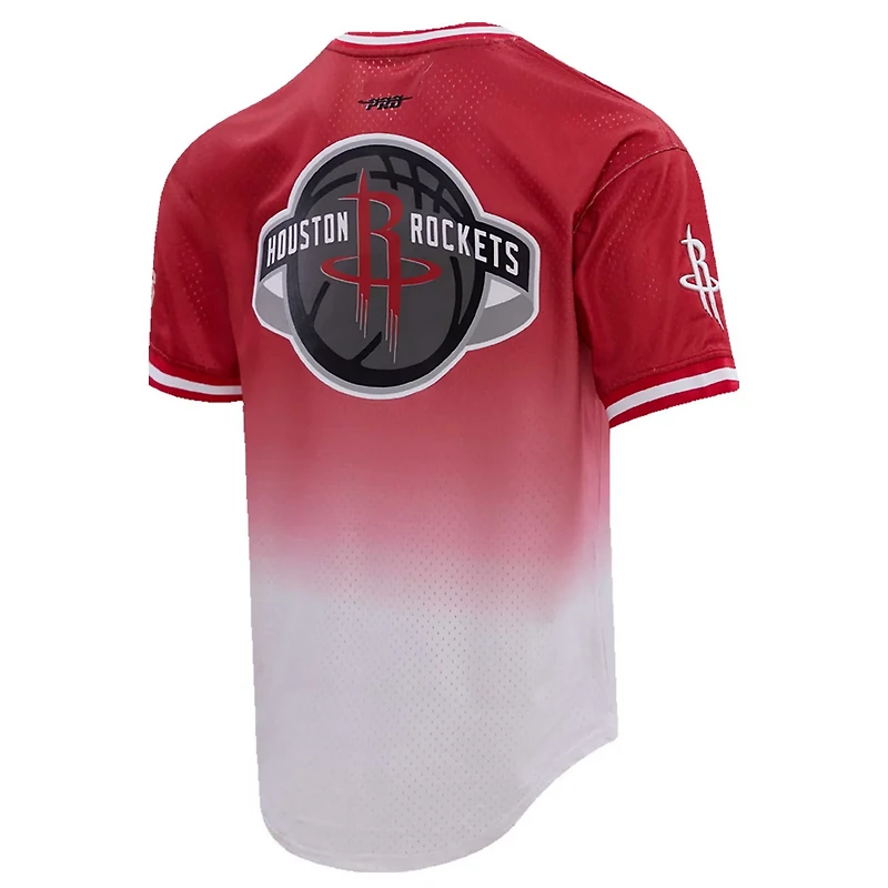 Post Jalen /White Houston Rockets Ombre Name  Number T-Shirt