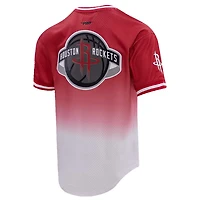 Post Jalen /White Houston Rockets Ombre Name  Number T-Shirt