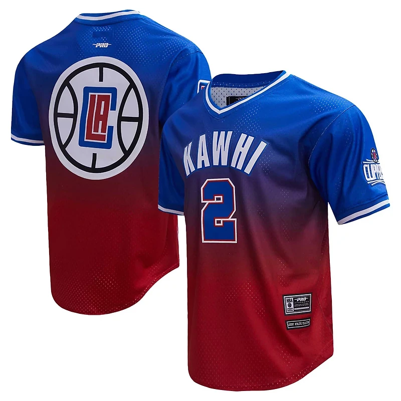 Post Kawhi Leonard /Red LA Clippers Ombre Name  Number T-Shirt