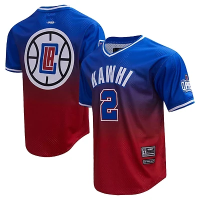 Post Kawhi Leonard /Red LA Clippers Ombre Name  Number T-Shirt