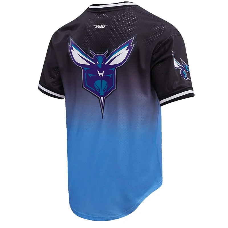 Post LaMelo Ball /Blue Charlotte Hornets Ombre Name  Number T-Shirt