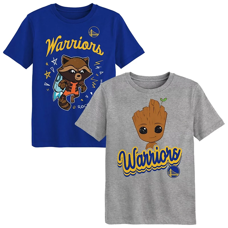 Preschool Golden State Warriors Two-Piece Guardians Of The Galaxy T-Shirt Set