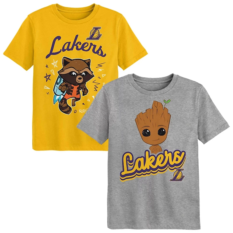 Preschool Los Angeles Lakers Two-Piece Guardians Of The Galaxy T-Shirt Set