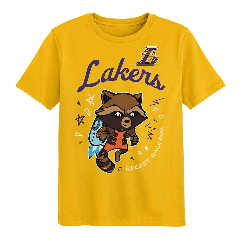 Preschool Los Angeles Lakers Two-Piece Guardians Of The Galaxy T-Shirt Set