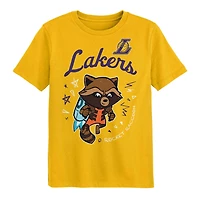 Preschool Los Angeles Lakers Two-Piece Guardians Of The Galaxy T-Shirt Set