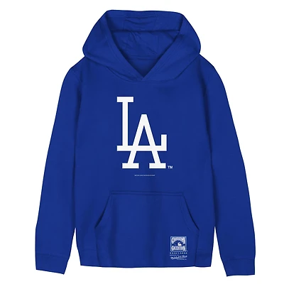 Preschool Mitchell  Ness Los Angeles Dodgers Retro Logo Hoodie