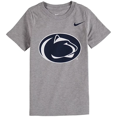 Preschool Nike Heathered Gray Penn State Nittany Lions Logo Performance T-Shirt