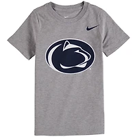 Preschool Nike Heathered Gray Penn State Nittany Lions Logo Performance T-Shirt