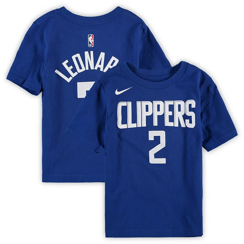 Preschool Nike Kawhi Leonard LA Clippers Team Name  Number T-Shirt
