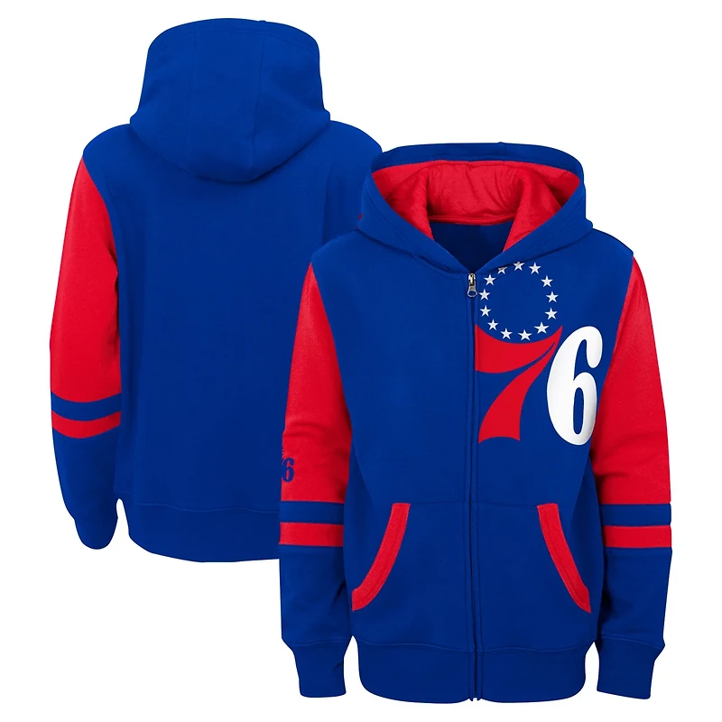 Preschool Philadelphia 76ers Straight To The League Full-Zip Hoodie