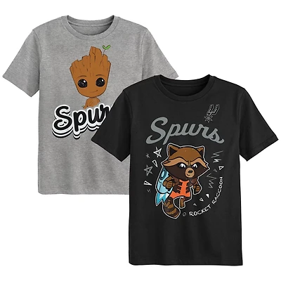 Preschool San Antonio Spurs Two-Piece Guardians Of The Galaxy T-Shirt Set