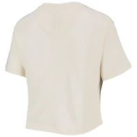 Pressbox Indiana Hoosiers Taylor Animal Print Cropped T-Shirt