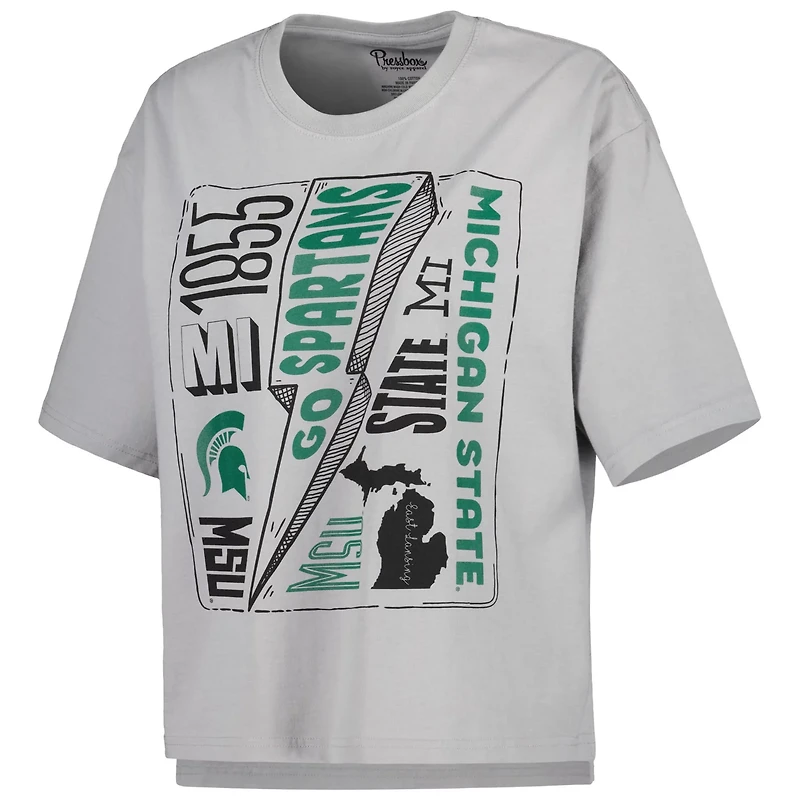 Pressbox Michigan State Spartans Rock Roll School of T-Shirt