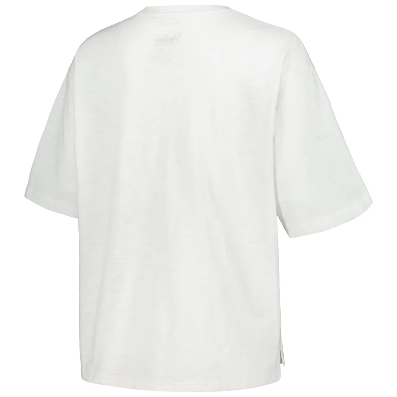 Pressbox Notre Dame Fighting Irish Motley Crew Chain Stitch Slub Waist Length Boxy T-Shirt