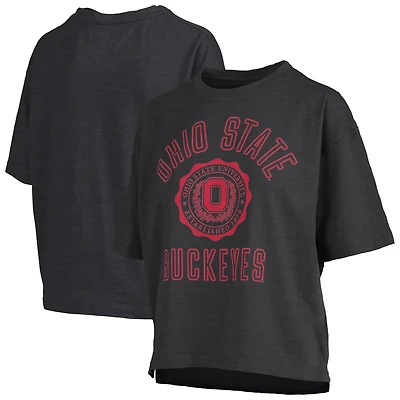 Pressbox Ohio State Buckeyes Motley Crew Bishop Waist Length Oversized Slub T-Shirt