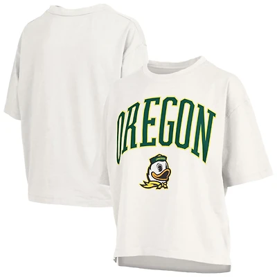 Pressbox Oregon Ducks Nelson Arch Over Logo Waist Length Oversized Slub T-Shirt