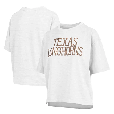 Pressbox Texas Longhorns Motley Crew Chain Stitch Slub Waist Length Boxy T-Shirt