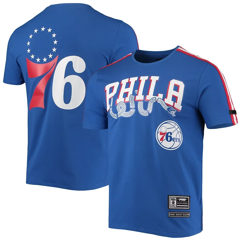 Pro Standard /Red Philadelphia 76ers Mesh Capsule Taping T-Shirt