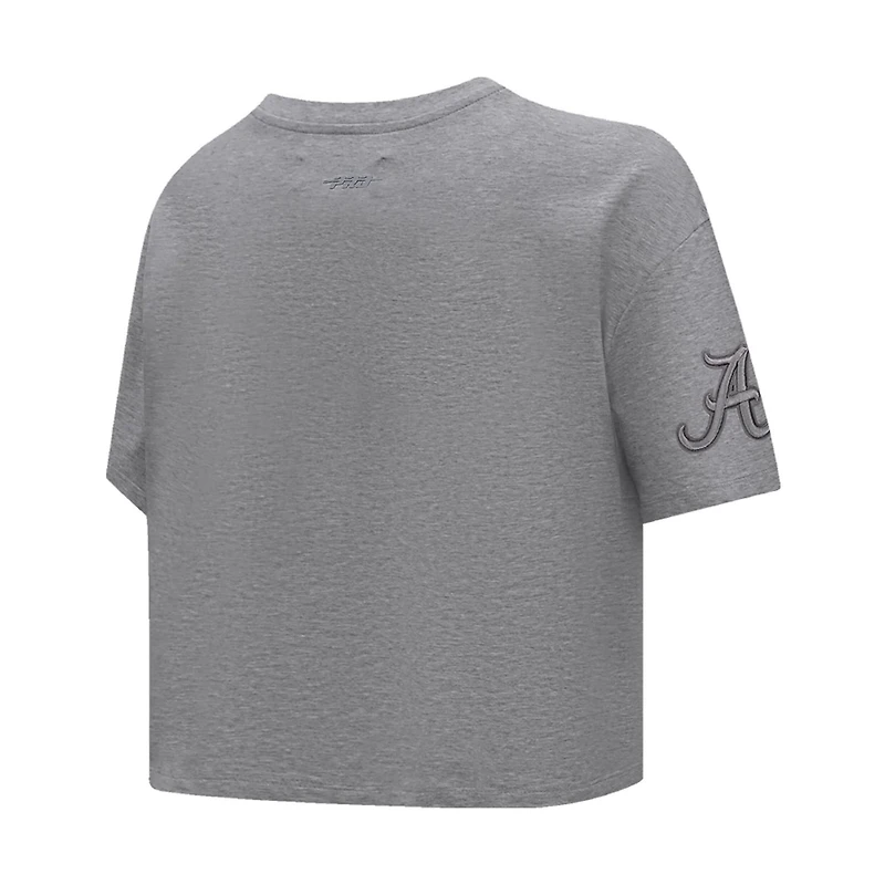Pro Standard Alabama Crimson Tide Tonal Neutral Boxy Cropped T-Shirt