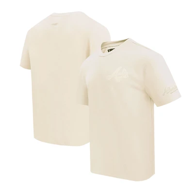 Pro Standard Atlanta Braves Neutral CJ Dropped Shoulders T-Shirt