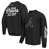Pro Standard Atlanta Braves Paint The City Dropped Shoulder Pullover Sweatshirt