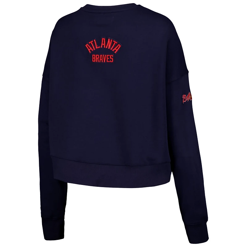 Pro Standard Atlanta Braves Painted Sky Pullover Sweatshirt