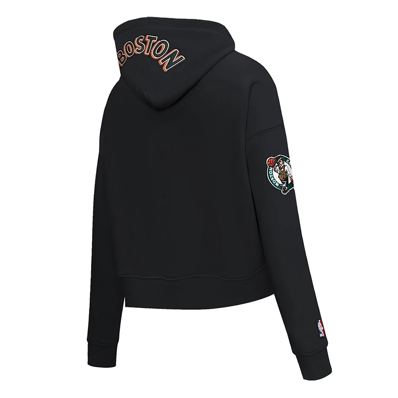 Pro Standard Boston Celtics 2023/24 City Edition Cropped Pullover Hoodie