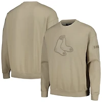 Pro Standard Boston Red Sox Neutral Drop Shoulder Pullover Sweatshirt