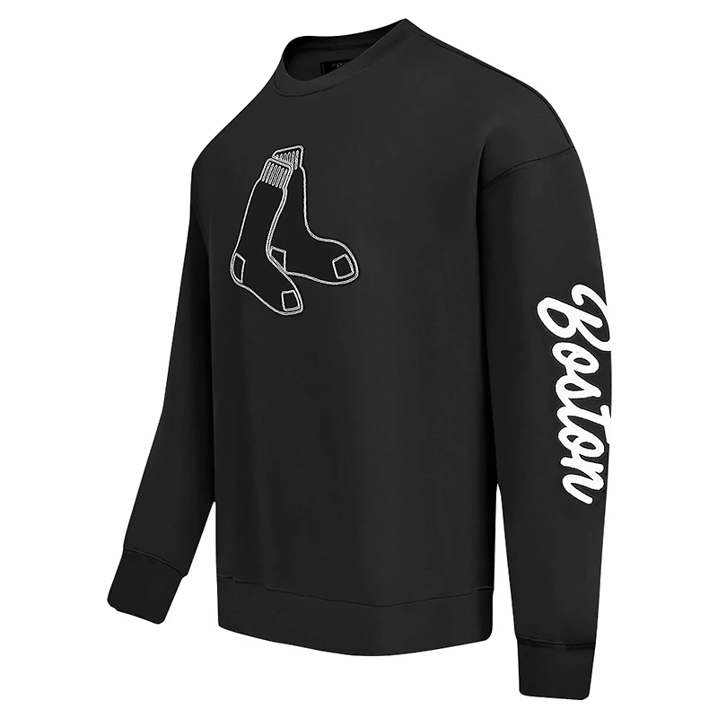 Pro Standard Boston Red Sox Paint The City Dropped Shoulder Pullover Sweatshirt