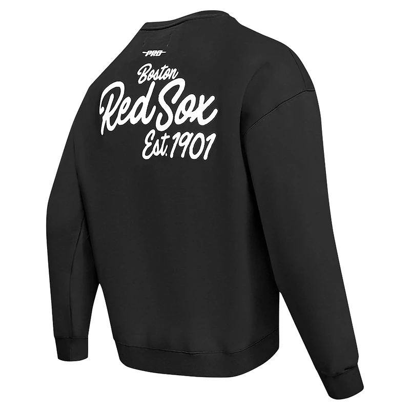 Pro Standard Boston Red Sox Paint The City Dropped Shoulder Pullover Sweatshirt