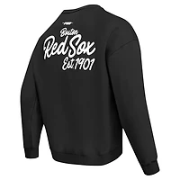 Pro Standard Boston Red Sox Paint The City Dropped Shoulder Pullover Sweatshirt