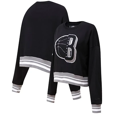 Pro Standard Brooklyn Nets Mash Up Pullover Sweatshirt