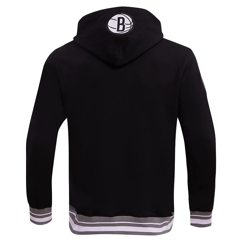 Pro Standard Brooklyn Nets Script Tail Pullover Hoodie